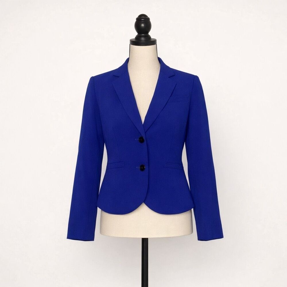 Calvin Klein Petite Purple Tailored Blazer Women’s 6P Two Button Career Office J